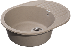 Мойка кухонная GranFest QUARZ GF-Z-58 чаша с крылом 620*480мм песок
