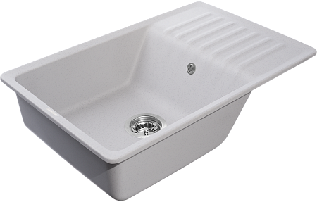 Мойка кухонная GranFest QUARZ GF-ZW-72 чаша+кр 760*480 (серый)