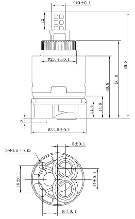 Картридж стандарт., высокий, 35 мм, ESKO