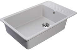 Мойка кухонная GranFest QUARZ GF-ZL-51 чаша+кр 760*480 (серый)