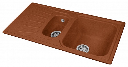 Гранитная мойка AquaGranitEx M-09K терракот