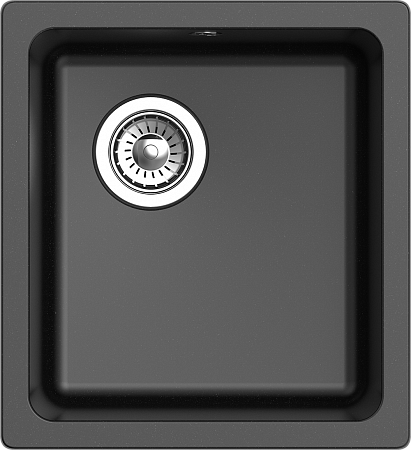 Мойка кухонная EWIGSTEIN EW-3540 подстольный монтаж 1-чаша 420*460 черный