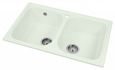 Гранитная мойка AquaGranitEx M-15 салатовый
