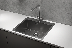 Стальная кухонная мойка Granula GR-5951 сталь сатин