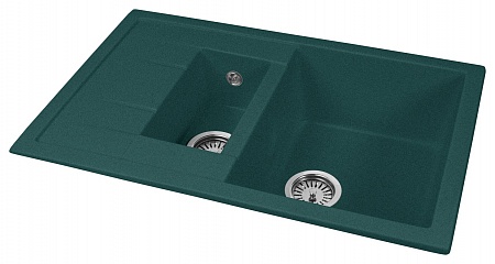 Гранитная мойка AquaGranitEx M-21K зеленый