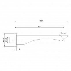 Наполнитель для ванны Lemark LM5881CW встраиваемый для LM5822CW, хром/белый