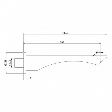 Наполнитель для ванны Lemark LM5881CW встраиваемый для LM5822CW, хром/белый