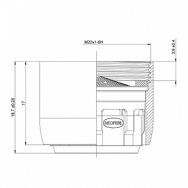 Аэратор NEOPERL CASCADE SLC М22 A, блистер