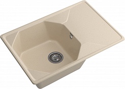 Мойка кухонная GranFest UNIQUE GF-U-740L чаш+кр 740*500мм кашемир, мрамор  