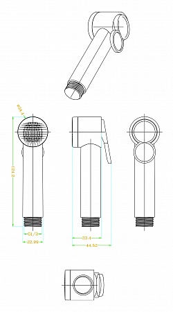 Комплект аксессуаров Lemark LM8090C для биде, хром