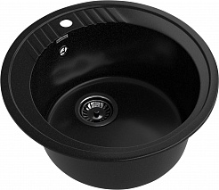 Мойка кухонная GranFest Rondo GF-R520 черный