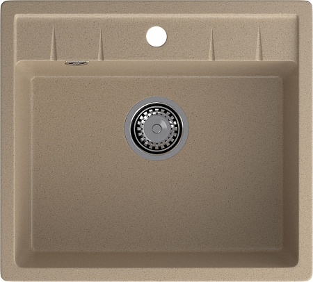 Мойка кухонная GranFest QUADRO GF-Q-561 1-чаш. 560*500 мм песочный