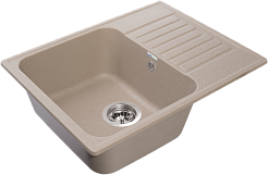 Мойка кухонная GranFest QUARZ GF-Z13 чаша+кр 620*480 (песок)