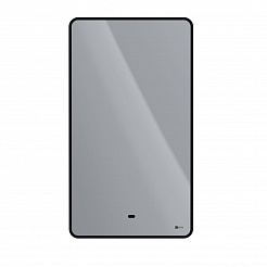 Зеркало Lemark MIOBLACK 45х80см с интерьерной подсветкой, с подогревом