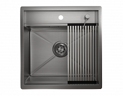 Стальная кухонная мойка Granula KS-5051 сталь сатин
