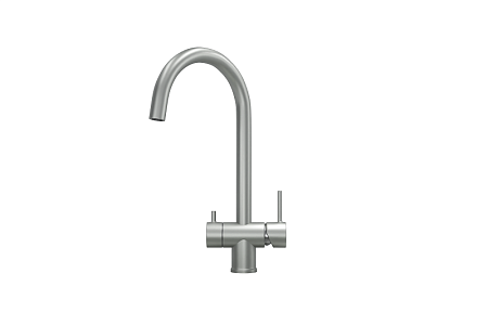 Смеситель Granula KS-7104 сталь матовая