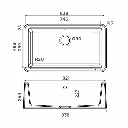 Мойка кухонная OMOIKIRI Tarento 83-WH Tetogranit/Белый