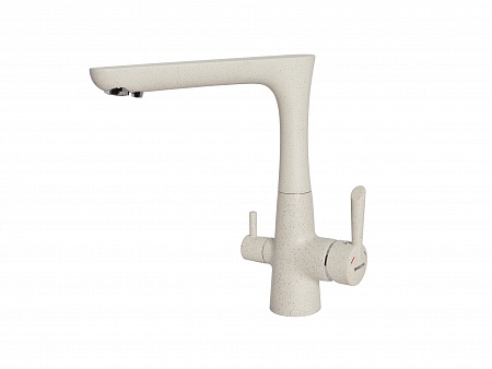 Смеситель EWIGSTEIN для кухни Г-обр. с краном питьевой воды (темно-бежевый)