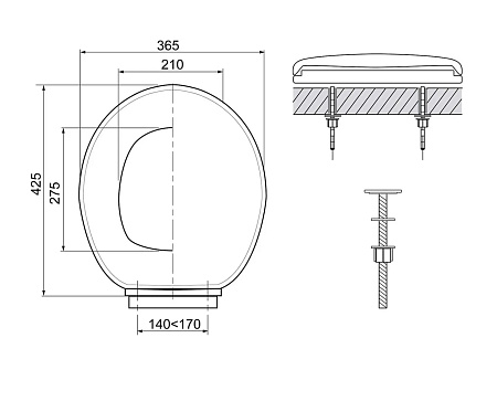 Сидение WIRQUIN для унитаза Soft Close first, полипропилен, крепления пластик, микролифт