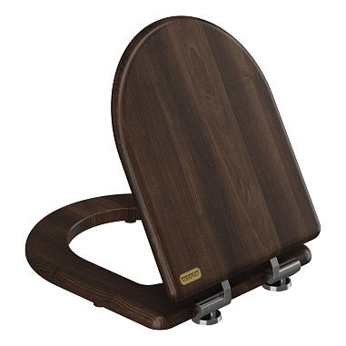 Унитаз подвесной OPADIRIS Лоренцо OS41712A безободковый, сиденье антикварный орех