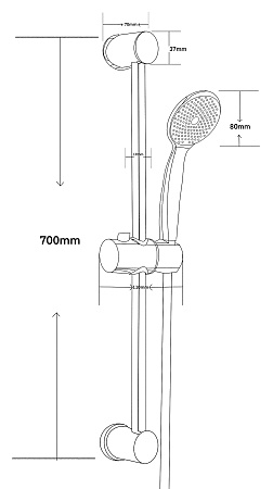 Душевой гарнитур, арт. VSS13, VODA