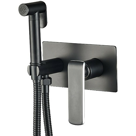 Гигиенический душ HAIBA HB55548-7, латунь, черный/хром
